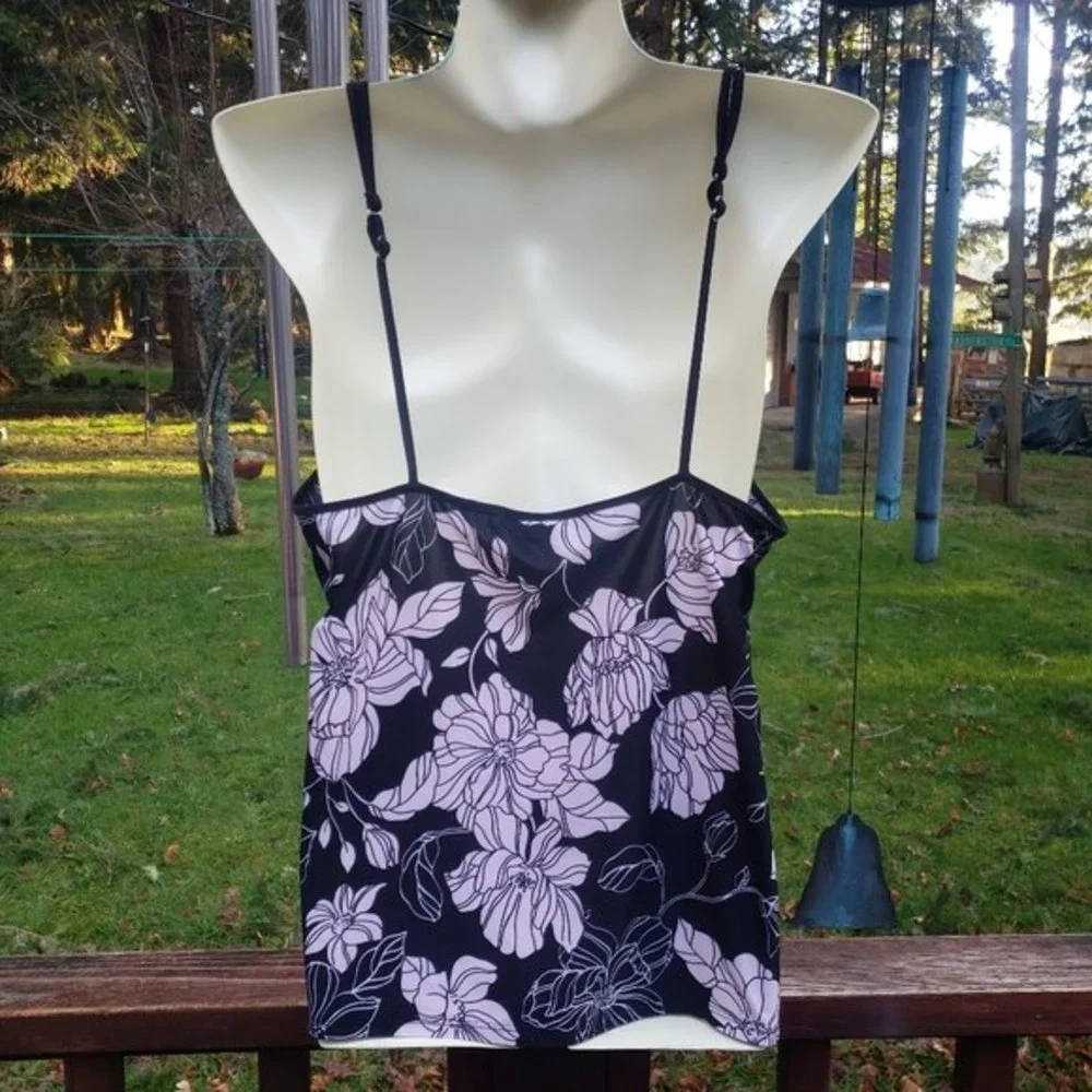 Linea Donatella Floral Nightie / Intimates Cami - Size L
